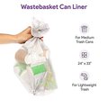 Proheal 12-16 Gal Clear Trash Bags- Medium - Large Garbage Can Liners -  6 Microns 20 Coreless Rolls, 1000PK 016-LN125-1000Case